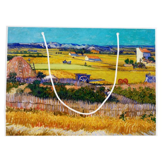 Grand Sac Cadeau Campagne d'automne, Van Gogh (Dos)