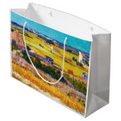 Grand Sac Cadeau Campagne d'automne, Van Gogh (Dos Angle)