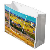 Grand Sac Cadeau Campagne d'automne, Van Gogh (Devant Angle)