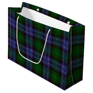 Grand Sac Cadeau Campbell Tartan Green Plaid