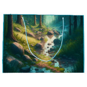 Grand Sac Cadeau Camping Anniversaire à thème (Dos)