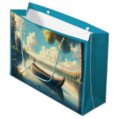 Grand Sac Cadeau Camping Anniversaire à thème (Devant Angle)