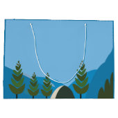 Grand Sac Cadeau Camping Me Fait Me Sentir Vivant Camping (Dos)