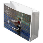 Grand Sac Cadeau Canard à bois (Devant Angle)