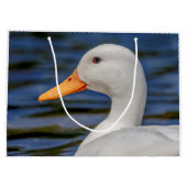 Grand Sac Cadeau Canard blanc (Dos)