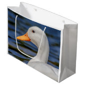 Grand Sac Cadeau Canard blanc (Devant Angle)