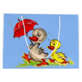 Grand Sac Cadeau canard et canard (Dos)