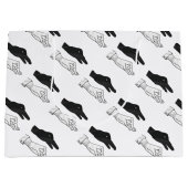 Grand Sac Cadeau Canard Silhouette main (Devant)