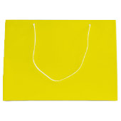 Grand Sac Cadeau Canari clair solide jaune (Devant)