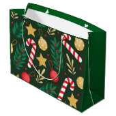 Grand Sac Cadeau Candy Canes (Dos Angle)