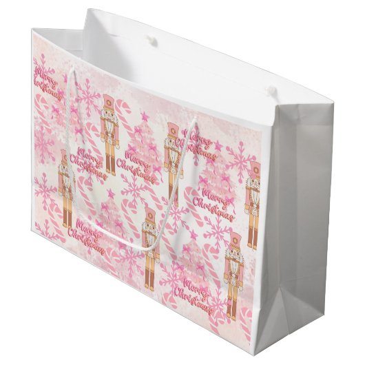 Grand Sac Cadeau Candy rose (Devant Angle)