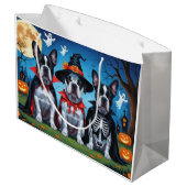 Grand Sac Cadeau Cane Corso Chiens Citrouille Halloween Funny (Dos Angle)