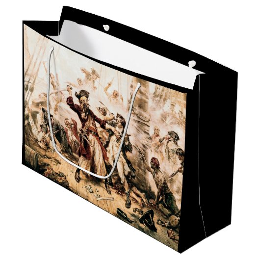 Grand Sac Cadeau Capture, Barbe noire pirate, Revenge de la reine A (Devant Angle)