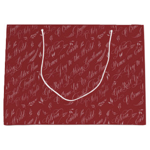 Grand Sac Cadeau Cardinal Noël Carols