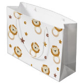 Grand Sac Cadeau Caricature de lion (Dos Angle)