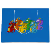 Grand Sac Cadeau Caricature dragons (Devant)