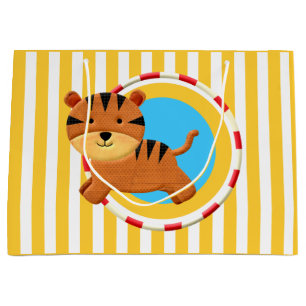 Grand Sac Cadeau Caricature pour enfants de cirque fête des enfant
