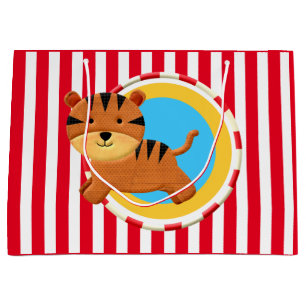 Grand Sac Cadeau Caricature pour enfants de cirque fête des enfant