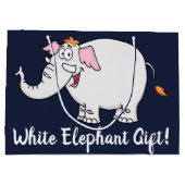 Grand Sac Cadeau Caricature White Elephant Exchange (Dos)