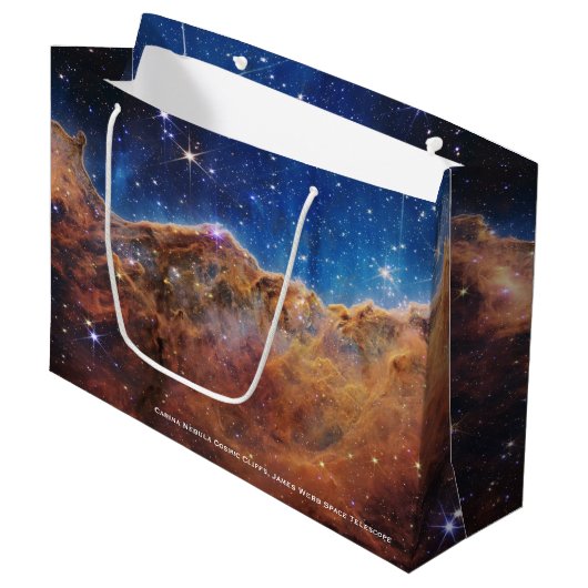 Grand Sac Cadeau Carina Nebula Falaises cosmiques James Webb Hi-Res (Devant Angle)