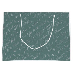 Grand Sac Cadeau Carols bleus congelés