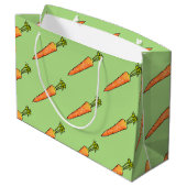 Grand Sac Cadeau Carotte (Dos Angle)