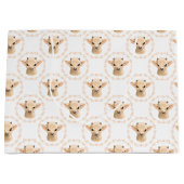 Grand Sac Cadeau carrelage de chèvre unisexe mignon (Devant)