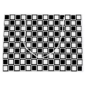 Grand Sac Cadeau Carrés Black Bold Mod (Devant)