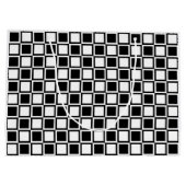 Grand Sac Cadeau Carrés Black Bold Mod (Dos)