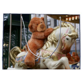 Grand Sac Cadeau Carrousel avec ours en peluche (Dos)