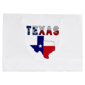 Grand Sac Cadeau Carte des drapeaux avec le Texas (Dos)