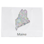 Grand Sac Cadeau Carte du Maine (Dos)