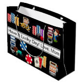 Grand Sac Cadeau Casino personnalisé (Dos Angle)