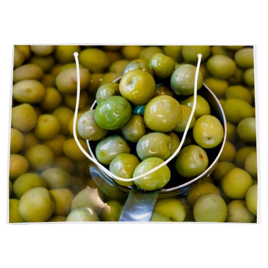 Grand Sac Cadeau Castelvetrano Olives vertes douces (Devant)