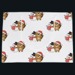 Grand Sac Cadeau Castor Avec Snowman En Hiver À Noël Grand G<br><div class="desc">Beaver with a snowman in winter for christmas - a snowman for winter and christmas. A winter greeting in the cold season for the holidays. Christmas beaver with snowman.</div>