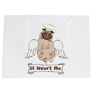 Grand Sac Cadeau Ce n'était pas moi ange carlin drôle de citation