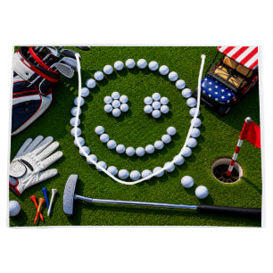 Grand Sac Cadeau Célébration du 14 juillet pour golfeur