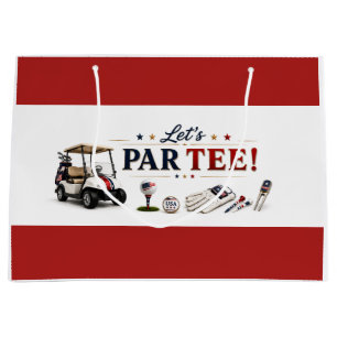 Grand Sac Cadeau Célébration du 14 juillet pour golfeur