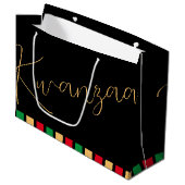 Grand Sac Cadeau Célébrer Kwanzaa (Devant Angle)
