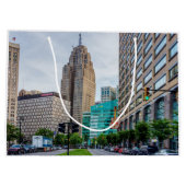 Grand Sac Cadeau Centre-ville de Detroit (Dos)