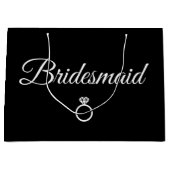 Grand Sac Cadeau Cercle de Bridesmaid (Devant)