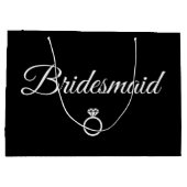 Grand Sac Cadeau Cercle de Bridesmaid (Dos)