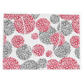 Grand Sac Cadeau Cercles avec imprimé léopard gris et rouge (Dos)