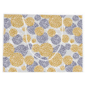 Grand Sac Cadeau Cercles avec imprimé léopard jaune et bleu (Dos)