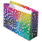 Grand Sac Cadeau Cercles Mandala 2 (Devant Angle)