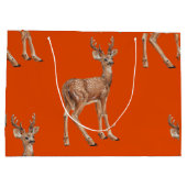 Grand Sac Cadeau Cerf en rouge (Dos)