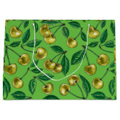 Grand Sac Cadeau Cerises jaunes (Devant)