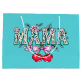 Grand Sac Cadeau Cerises pour maman (Dos)