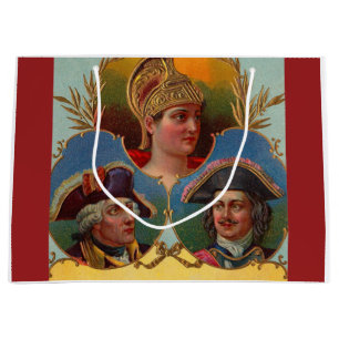 Grand Sac Cadeau César - Kaiser - Tsar boîte à cigare imprimé étiqu