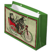 Grand Sac Cadeau C'est bon d'être le chat (Devant Angle)